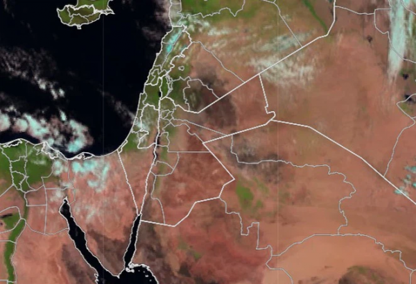 ظهور ربيع الأردن بوضوح عبر صور الأقمار الاصطناعية