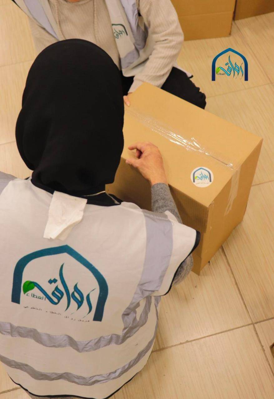 رواق العطاء تنفذ حملة توزيع الطرود في محافظة اربد
