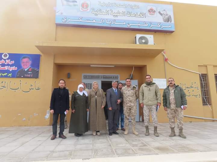 الرواجيح يزور المركز الطبي العسكري ماعين ويلتقي مديرها_صور