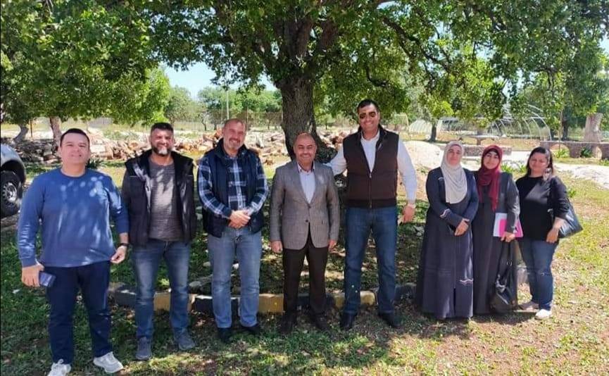 جولة عمل تفقدية لمدير زراعة اربد في مواقع مختلفة في لواء بني كنانة