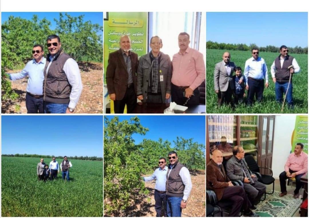 أبو عرابي وعبيدات والعكور يزرون جمعية اللوزيات في لواء بني كنانة