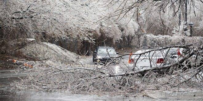 مصرع شخصين وانقطاع الكهرباء عن مئات آلاف المنازل جراء العاصفة الثلجية في كندا