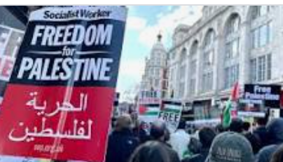 مظاهرة في بريطانيا رفضا للاعتداءات على الأقصى وغزة