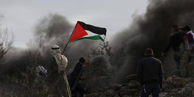 إصابة عشرات الفلسطينيين جراء اعتداء قوات الاحتلال على مظاهرة بيت دجن