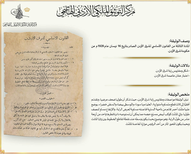 التوثيق الملكي يعرض وثيقة بمناسبة يوم العلم