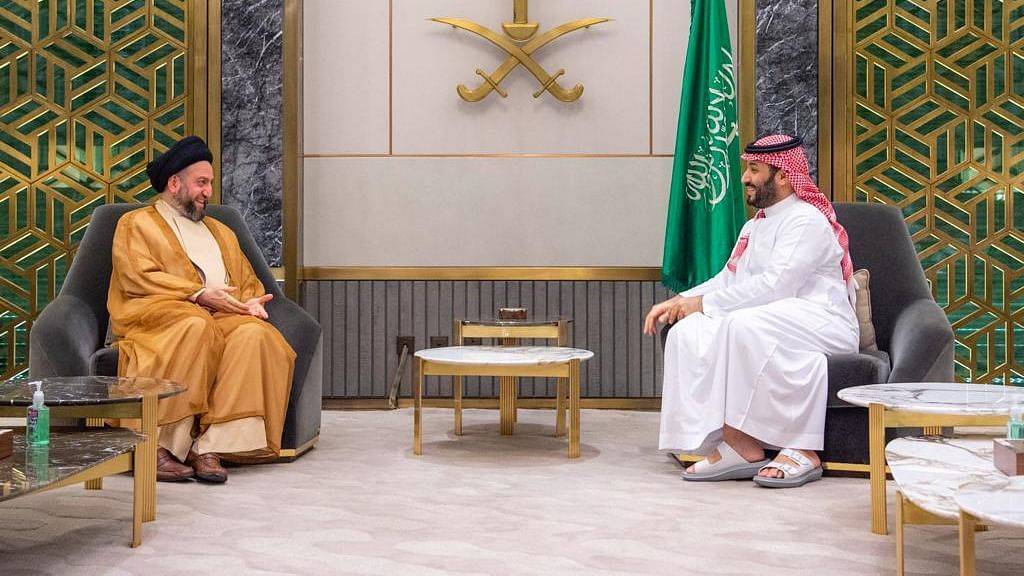 محمد بن سلمان يستقبل عمار الحكيم في جدة