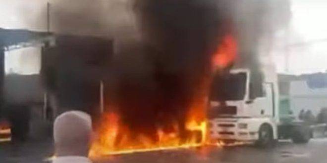 إصابة ثلاثة أشخاص بانفجار صهريج وقود شمال العراق