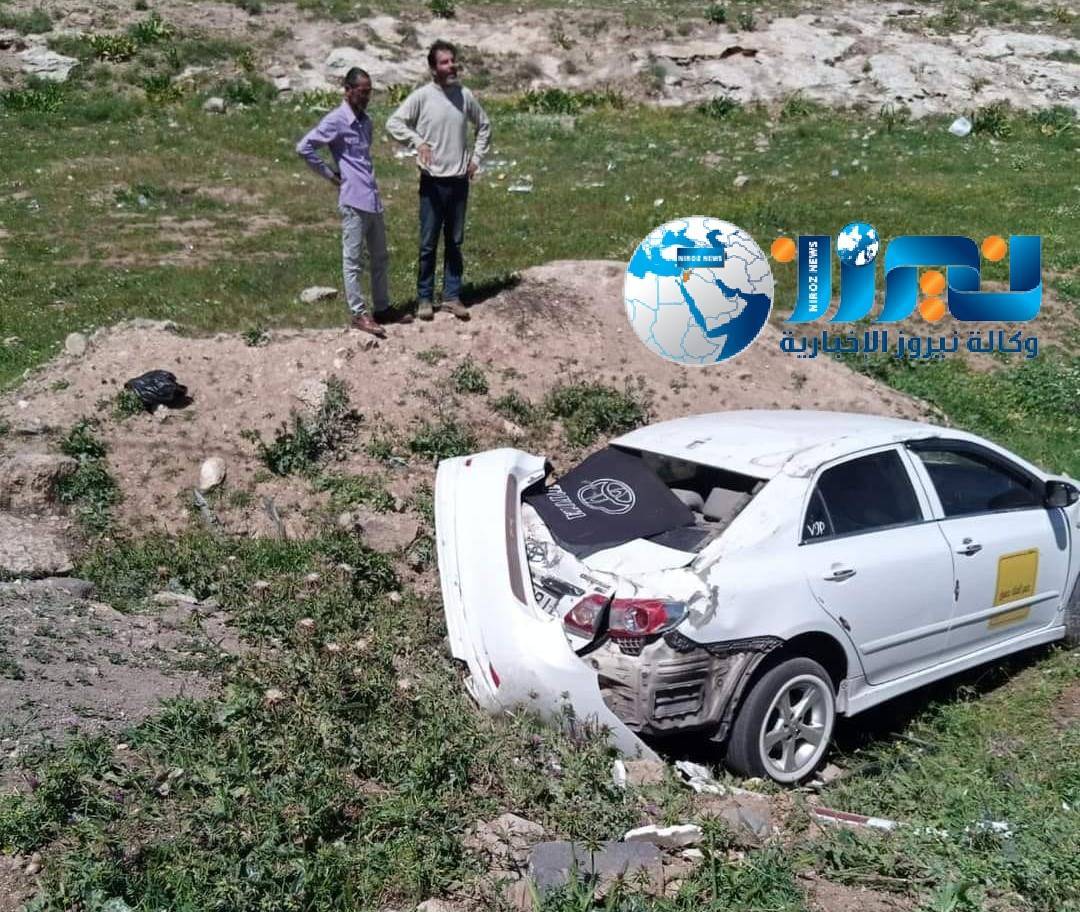 حادث تدهور مركبة في وداي تقبل باربد