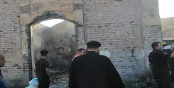 حريق يلتهم كنيسة أثرية في مصر