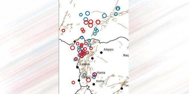 المركز الوطني السوري للزلازل: تسجيل 10 هزات أرضية ضعيفة ومتوسطة خلال الـ 24 ساعة الماضية