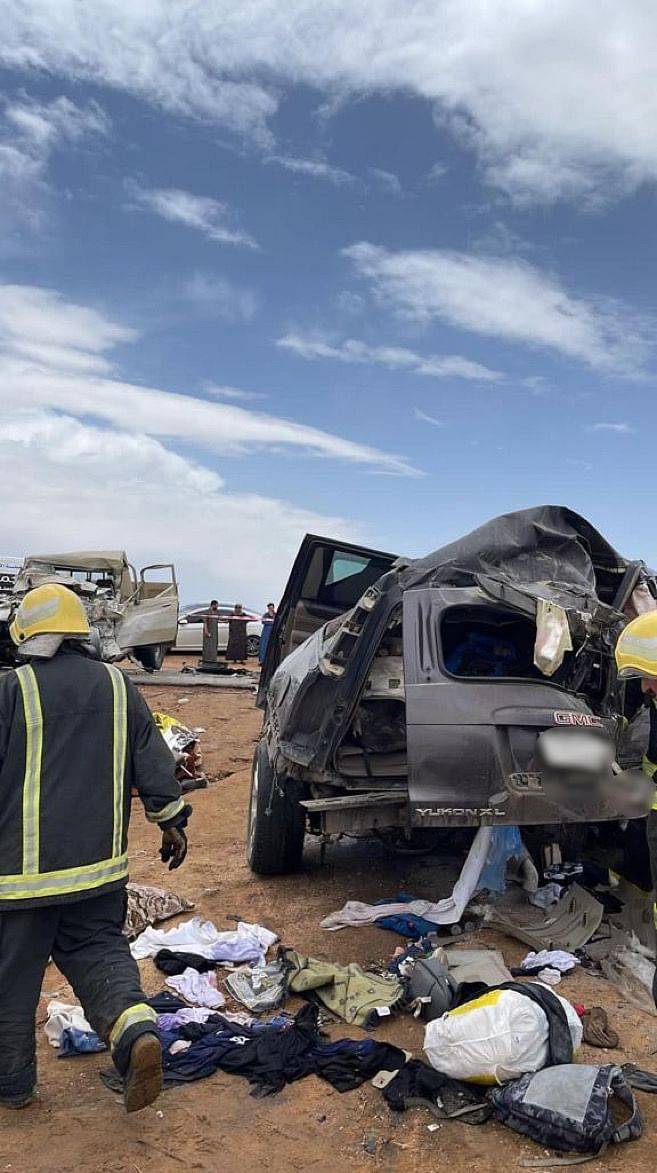 وفاة 6 أشقاء في حادث مروري مفجع على طريق الطائف  الباحة