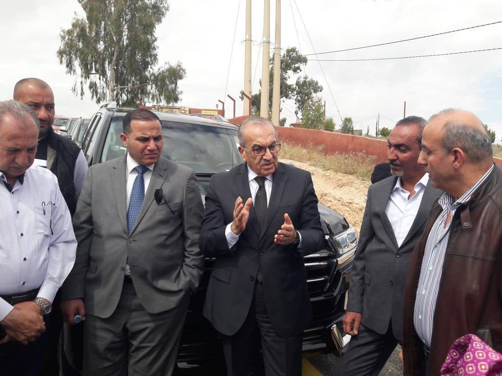وزير الأشغال يفتتح طريق حمرة الصحن في البلقاء