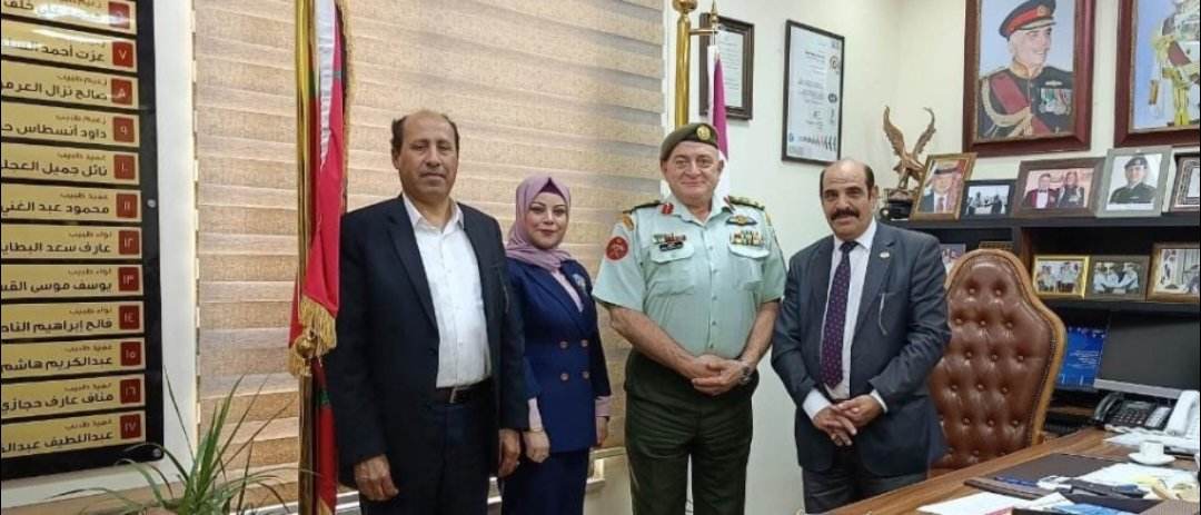 مدير الخدمات الطبية الملكية يستقبل أسرة وكالة نيروز الإخبارية ورئيس اتحاد الكتاب  ...صور