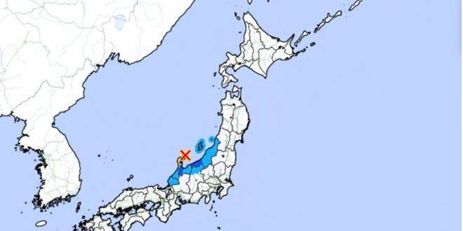 هزة أرضية بقوة 5.3 درجات تضرب قبالة جزيرة هونشو اليابانية