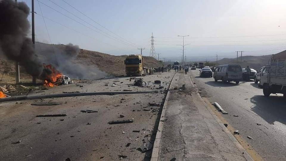 الأشغال: اغلاق جزئي لطريق العدسية باتجاه البحر الميت لإزالة المخلفات الناتجة عن حادث سير