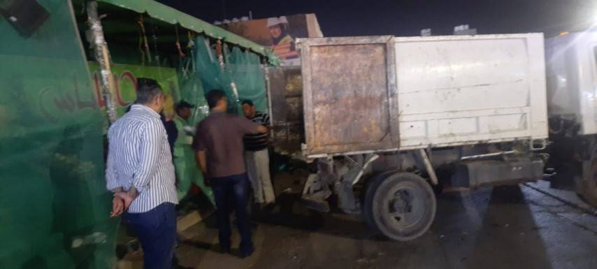 حملة لازالة البسطات والأكشاك بمرج الحمام