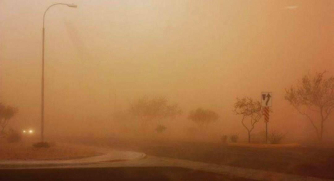مديرية الامن العام تحذر من الرياح المثيرة للغبار.