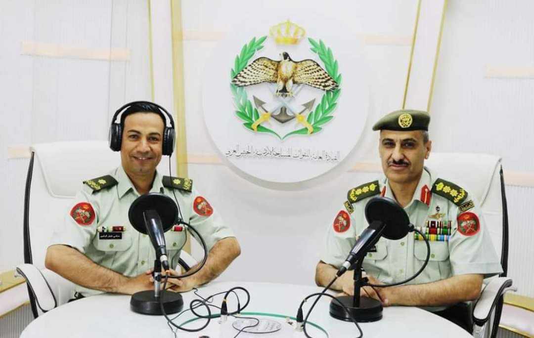 إذاعة الجيش العربي تستضيف العقيد قفطان الجازي
