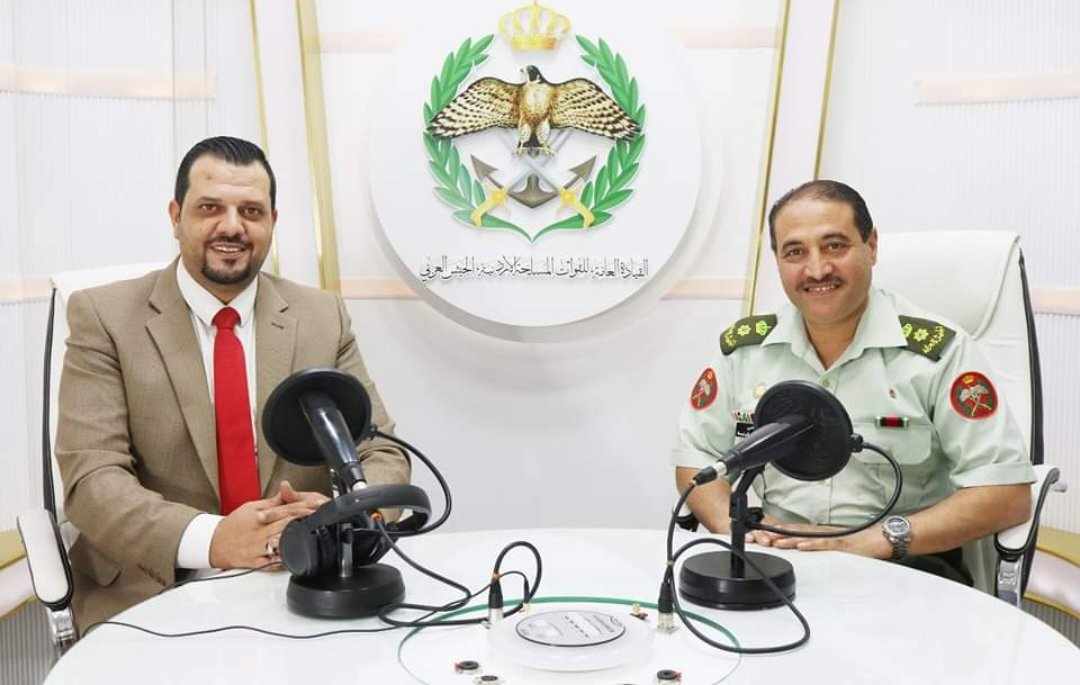 اذاعة الجيش العربي تستضيف المقدم القاضي العسكري فراس البرايسه