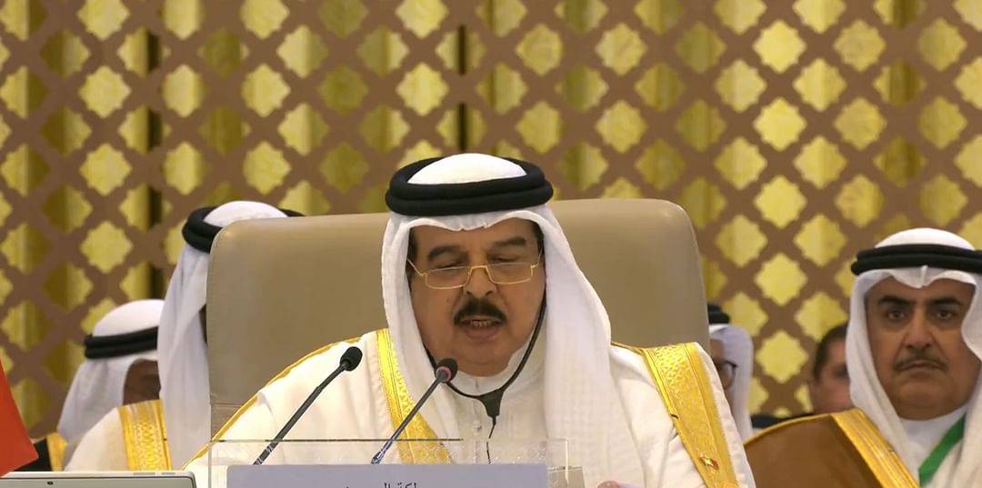 ملك البحرين: نرحب بالمساعي العربية الجادة ببلورة نظام إقليمي متجدد ومتوازن والمتمثلة باستئناف العلاقات الدبلوماسية بين المملكة وإيران