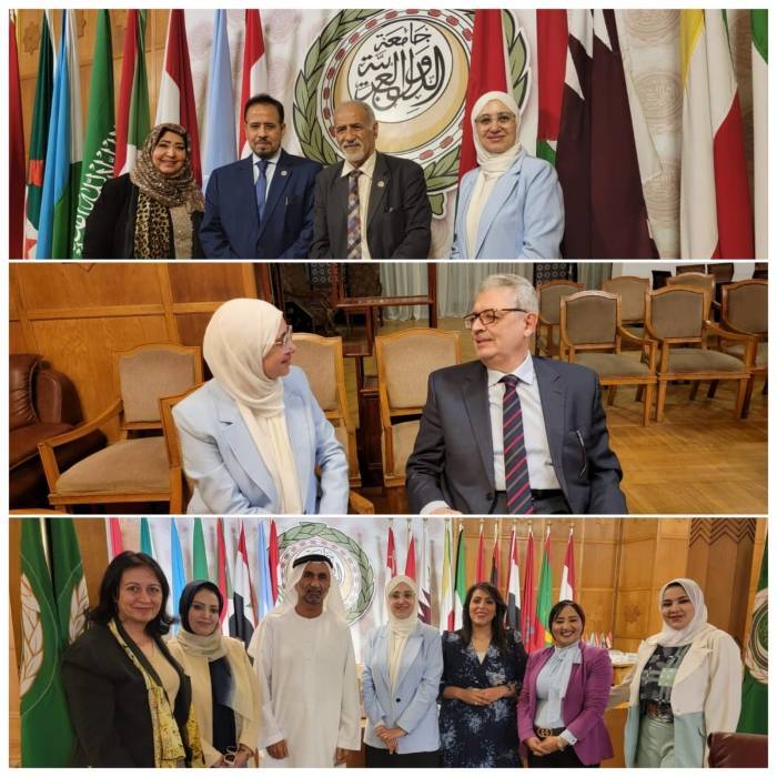 تكريم الإعلامية عبير سلامة  مدير تنفيذي مجلة نهر الأمل في رحاب جامعة الدول العربية