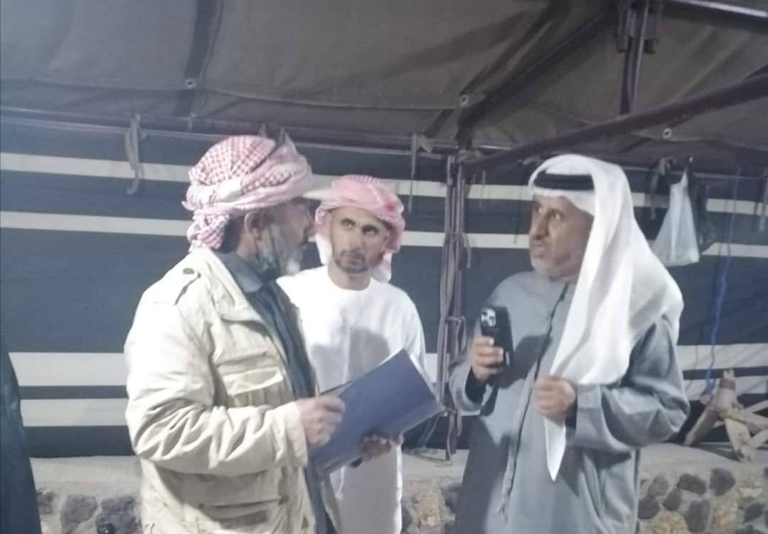 وفد إماراتي يزور متحف النحات  الفنان التشكيلي محمد سعود العظامات في محافظة المفرق