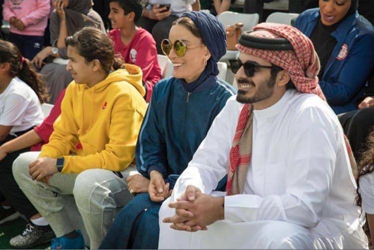 الشيخة موزا والشيخ خليفة بن حمد آل ثاني يحضران حفل زفاف ولي العهد الامير الحسين