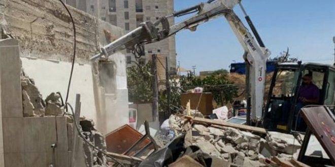 قوات الاحتلال تهدم منزلاً جنوب القدس المحتلة