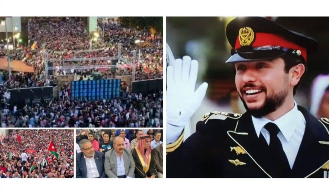 خمسون ألف مواطن يهتفون فرحا بزفاف ولي العهد في حفل مهيب في محافظة إربد .. صور