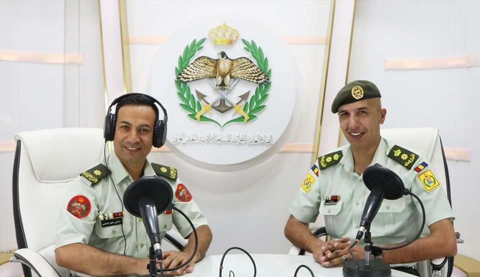 اذاعة الجيش العربي تستضيف  المقدم المهندس عبدالله محمد الزيدانيين