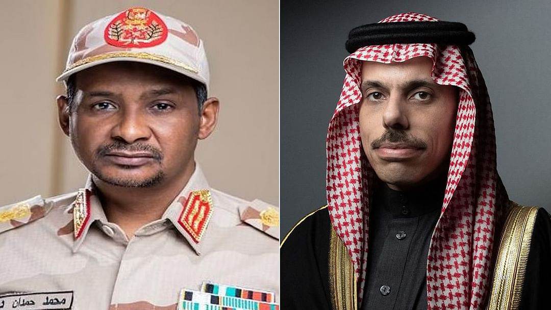 دقلو يؤكد لوزير الخارجية السعودي دعمه محادثات جدة