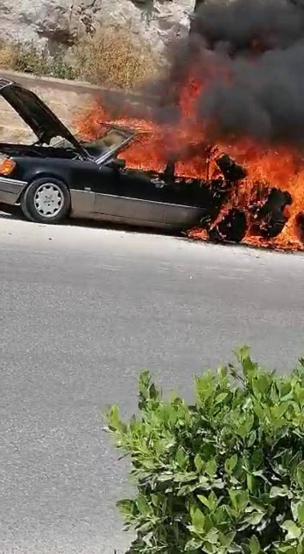ما حقيقة احراق مواطن لمركبته بسبب مخالفة سير؟