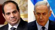 السيسي ونتنياهو يتباحثان حول حادث إطلاق النار الحدودي