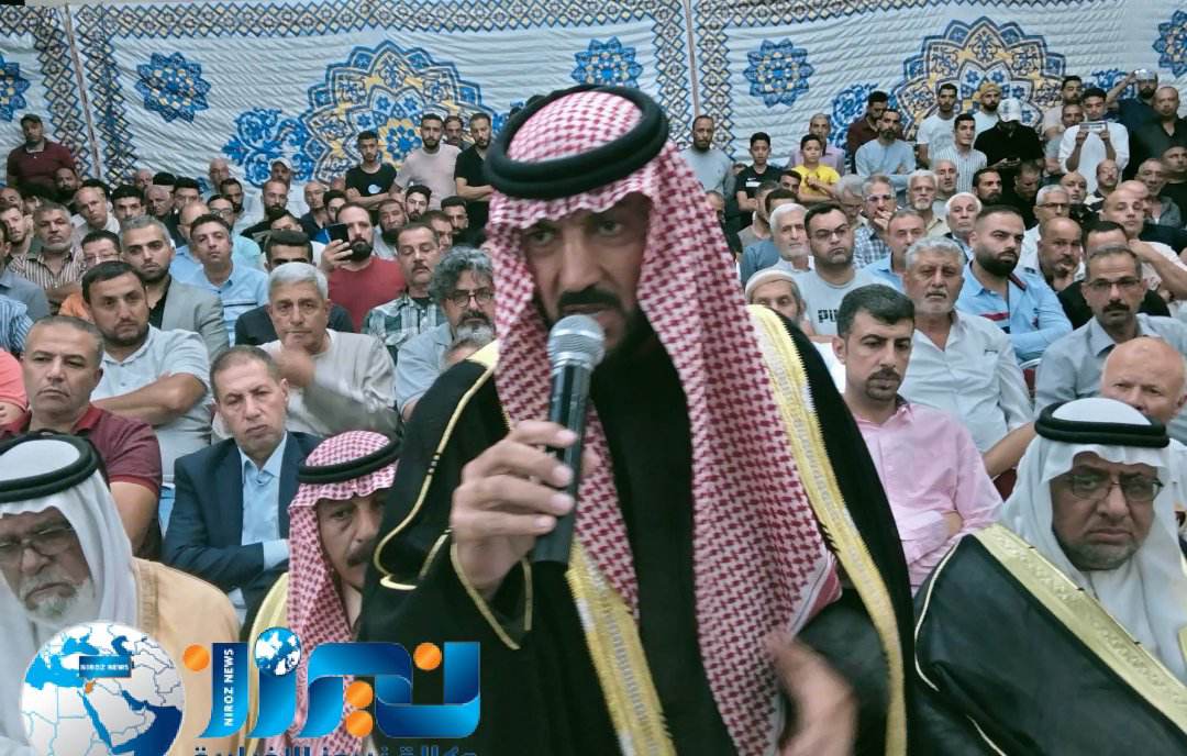الشيخ عبدالكريم الحويان يستقبل جاهة عشائرية كبيرة بسبب مقتل الشاب لؤي المالحي ...صور وفيديو