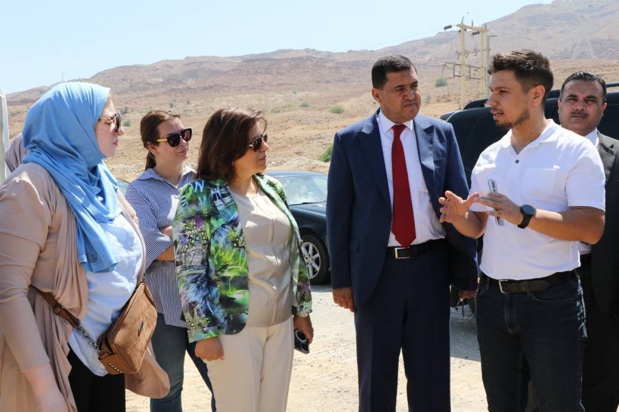 السقاف خلال جولتها في منطقة البحر الميت: استثمروا فيها