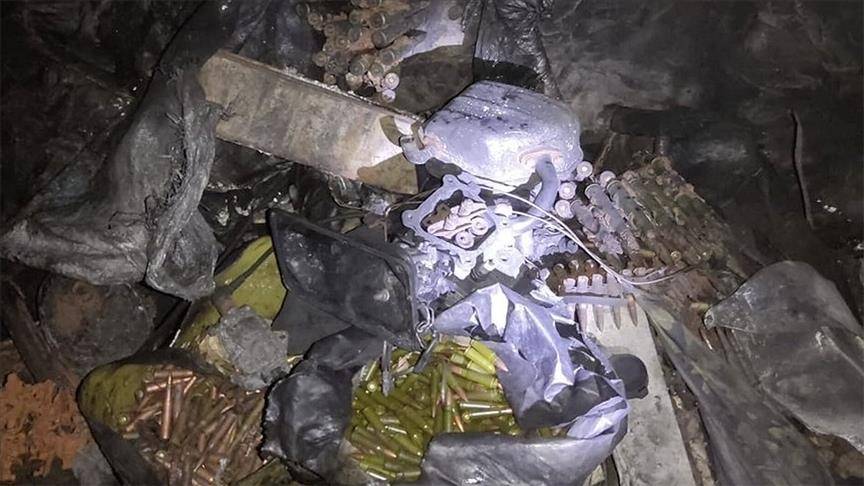 الجيش التركي يضبط أسلحة لإرهابيي بي كي كي شمالي العراق