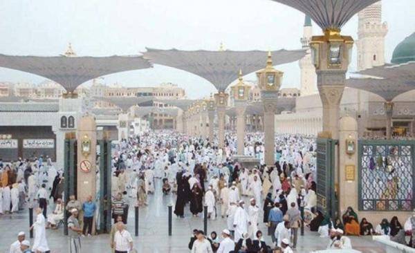 وصول 585 ألف حاج إلى المدينة المنورة
