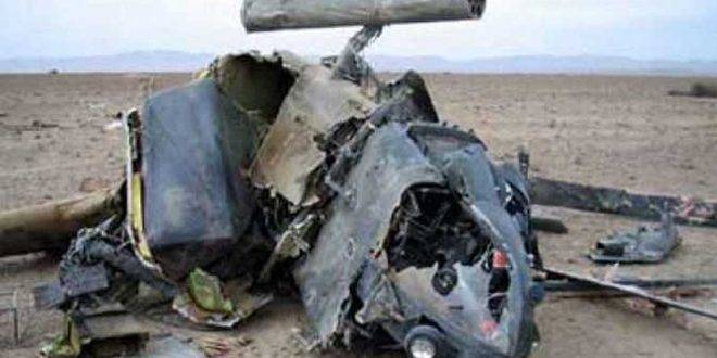 مقتل شخصين في تحطم مروحية عسكرية في ميانمار