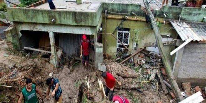 مصرع 11 شخصاً وفقدان عشرة آخرين جراء إعصار جنوب البرازيل