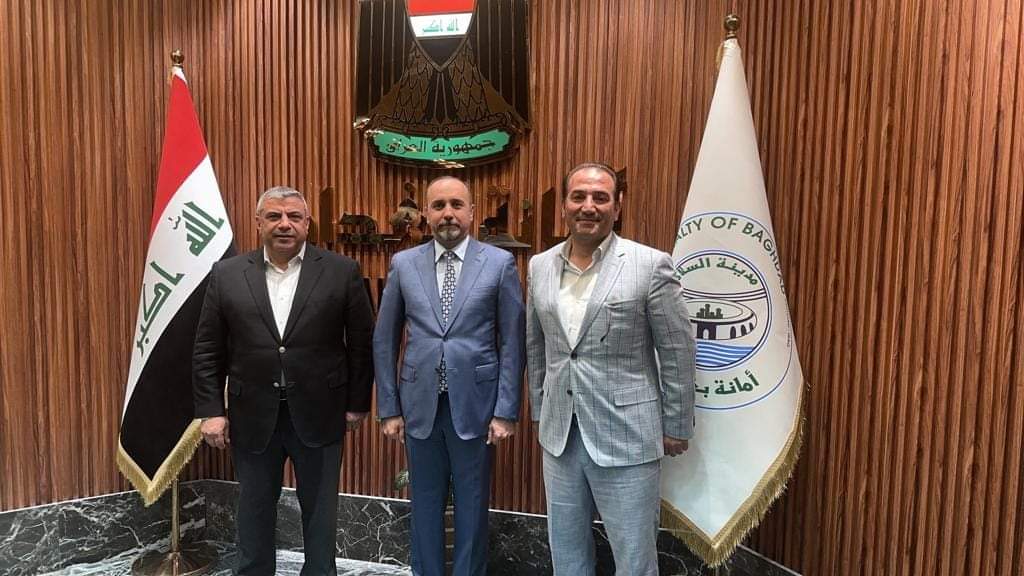 الدويري  يلتقي امين بغداد...  المقاول الأردني مؤهل وكفؤ