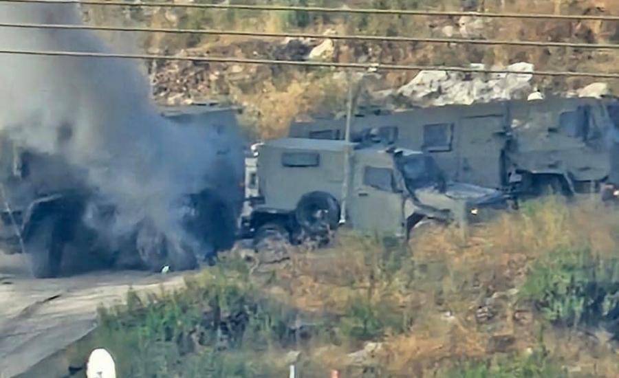 اصابة 6 جنود اسرائيليين في جنين