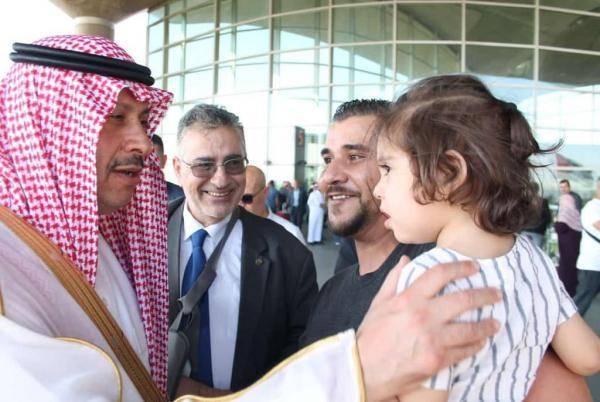 الدفعة الأولى من بعثة خادم الحرمين حجاج فلسطين تغادر مطار الملكة علياء