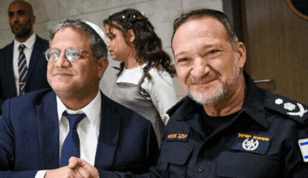 بن غفير يعلن تنحّي المفوض العام للشرطة الإسرائيلية