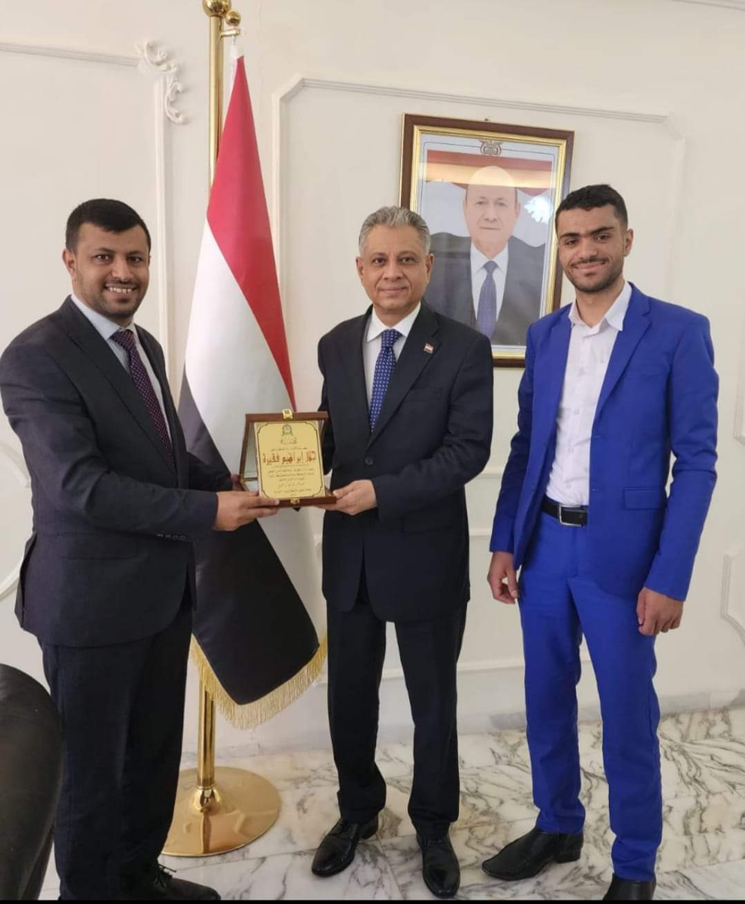 السفير اليمني يستقبل المهندس عبدالخالق حمود ردمان في عمان
