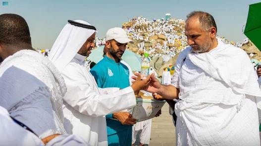 توزيع مليون عبوة ماء زمزم في مشعر عرفات ومزدلفة