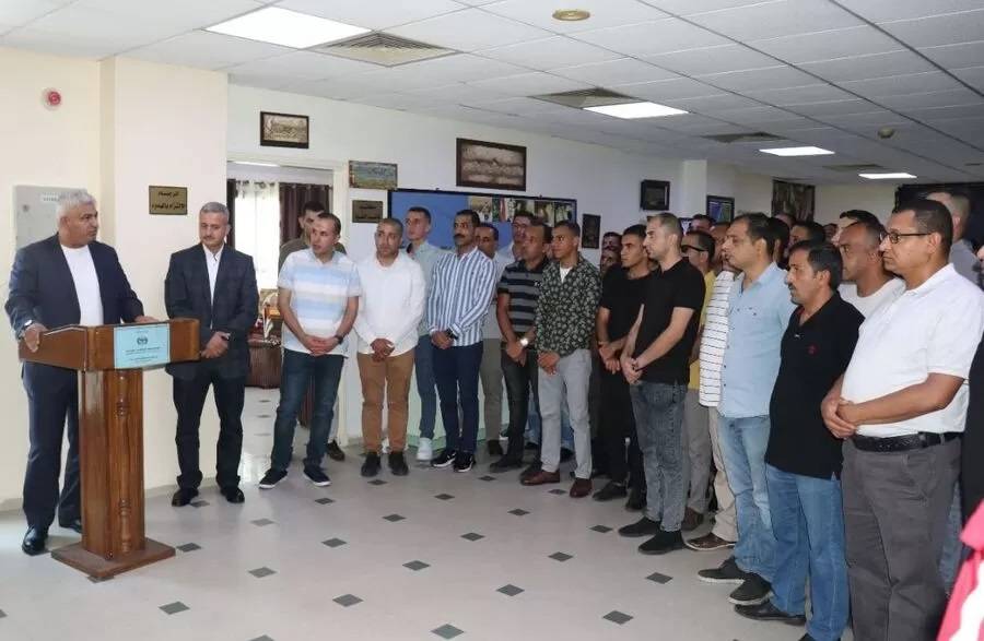 وفد من القيادة العامة يزور المستشفى الميداني الأردني غزة75