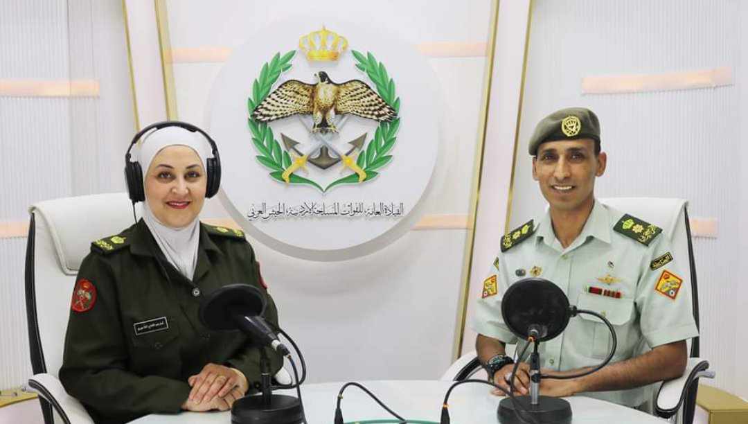 إذاعة الجيش العربي تستضيف المقدم الركن رامي احمد العجارمة