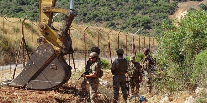 الجيش اللبناني يتصدى لجرافة صهيونية خرقت السياج التقني في الجنوب