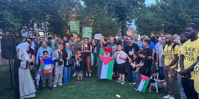 مسيرات تضامنية مع الشعب الفلسطيني بعدة ولايات أمريكية