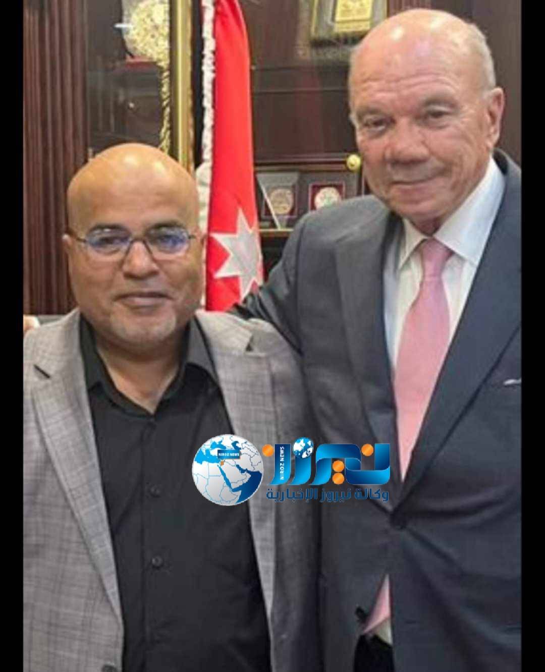 الفايز يستقبل رئيس بلدية الموقر.